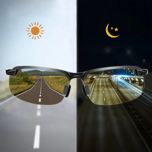 Photochromic Sunglasses Men Polarized Driving Chameleon Glasses Male Change Color Sun Glasses Day Night Vision Driver's Eyewear - Nick's Collection